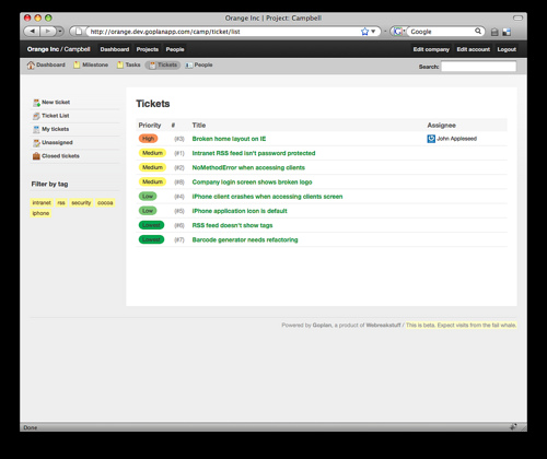 Goplan 2 Preview: Left-hand Navigation